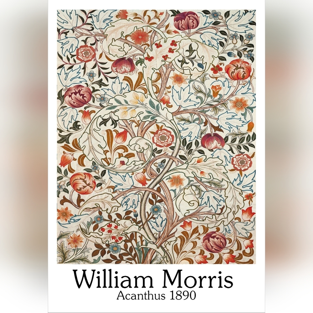 William Morris Acanthus 1890 Art Print 8.5x11